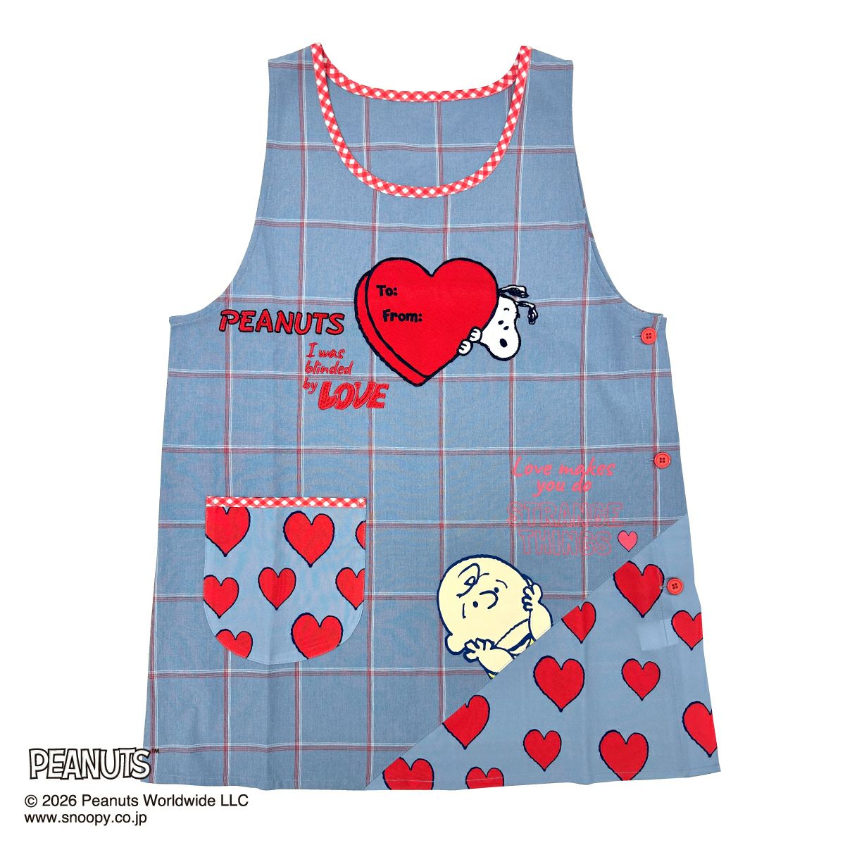 PEANUTS】ハート/アップリケエプロン(L.W.C. SELECT) | PONEYCOMB