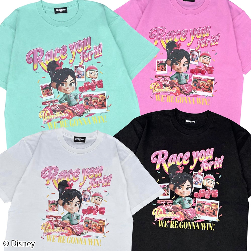 Disney】シュガー・ラッシュ：オンライン ロゴプリント Tシャツ