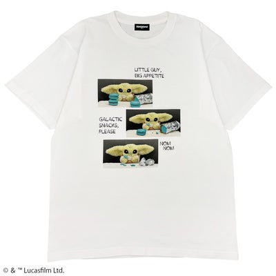 STAR WARS】グローグー/ブルー・マカロン/実写Tシャツ(PONEYCOMB TOKYO 