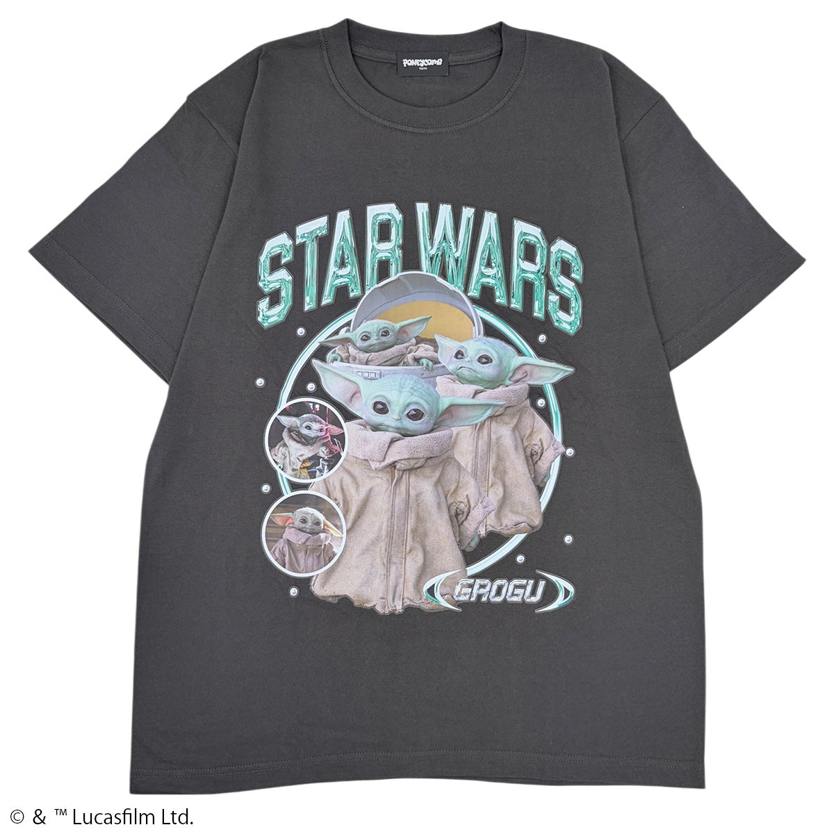 【STAR WARSグローグー/Y2K風Ｔ(PONEYCOMB TOKYO)M STAR WARS】グローグー/Y2K風Tシャツ＜受注＞(PONEYCOMB TOKYO