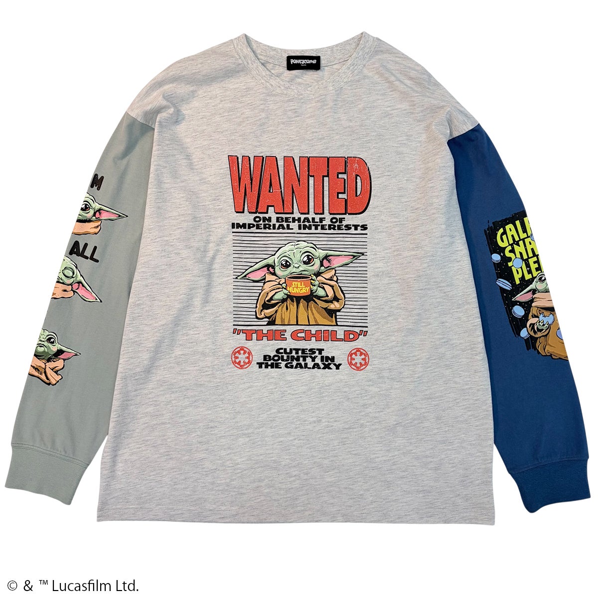 STAR WARS】グローグー/ロングスリーブTシャツ(PONEYCOMB TOKYO