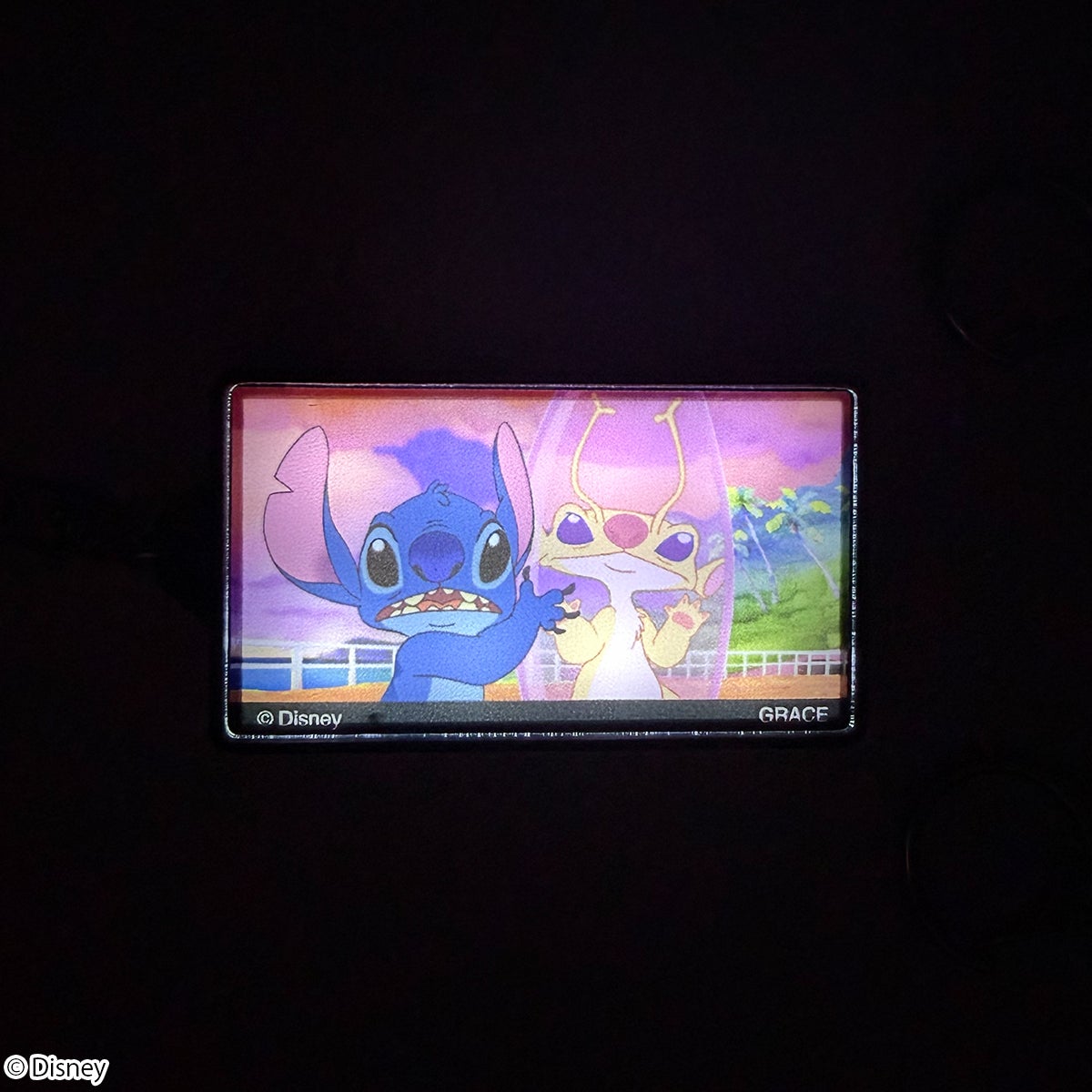 Disney】リロ＆スティッチ/LEDライトブラインドキーホルダー(PONEYCOMB