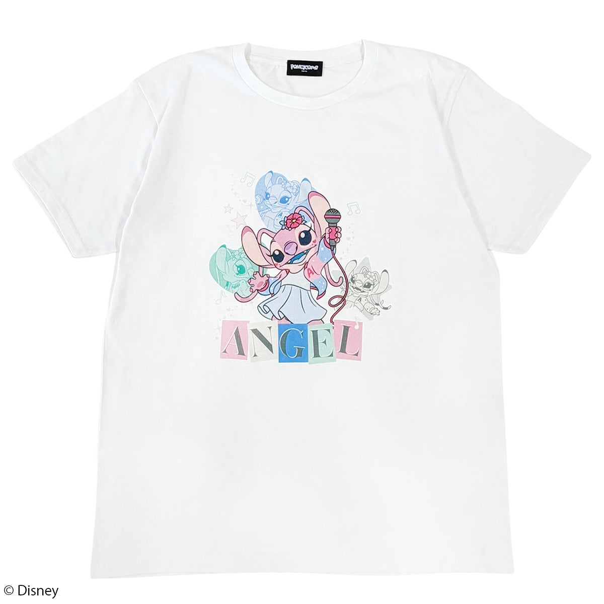 Disney】スティッチ/パッチワークTシャツ(PONEYCOMB TOKYO