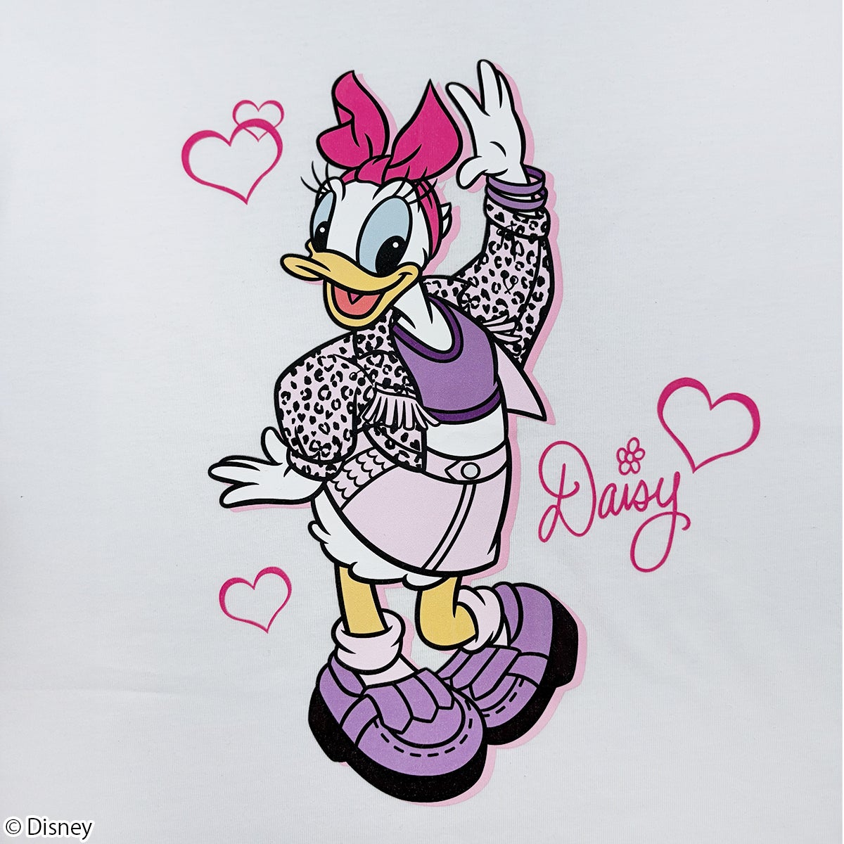 Disney】デイジーダック/ヒョウ柄/Tシャツ(PONEYCOMB TOKYO
