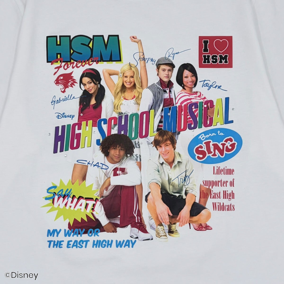 Disney】ハイスクール・ミュージカル/ラインストーン/Tシャツ