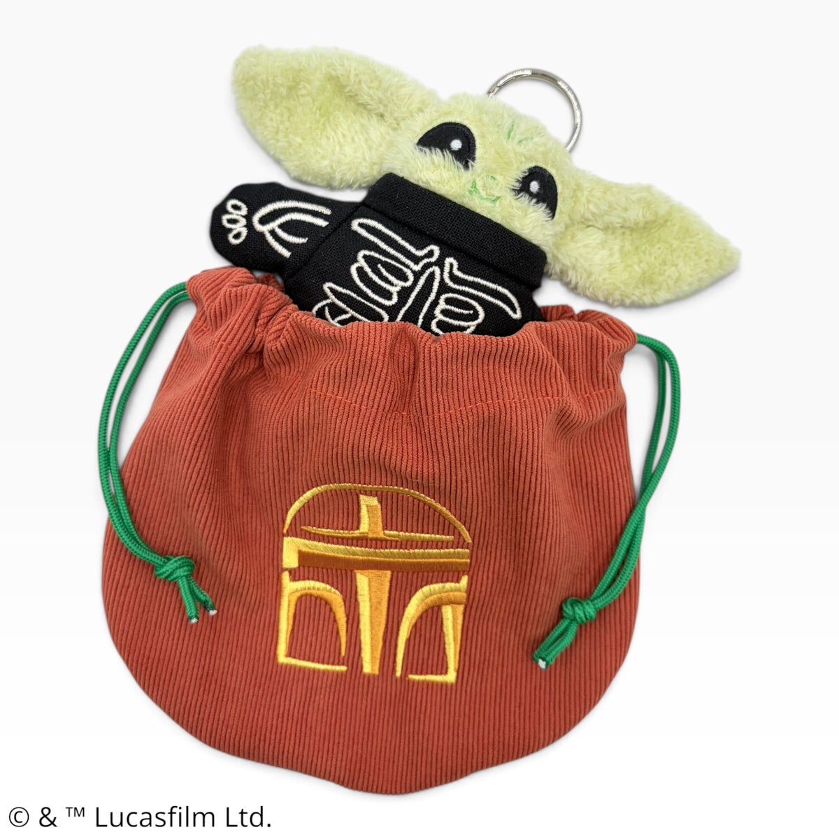 STAR WARS】グローグー/スケルトン/ふわふわマスコットチャーム（巾着